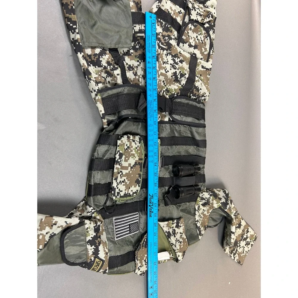 Teetot Special Forces Soldier Costume Kids Size 7-8 Digital Camo Jumpsuit Vest